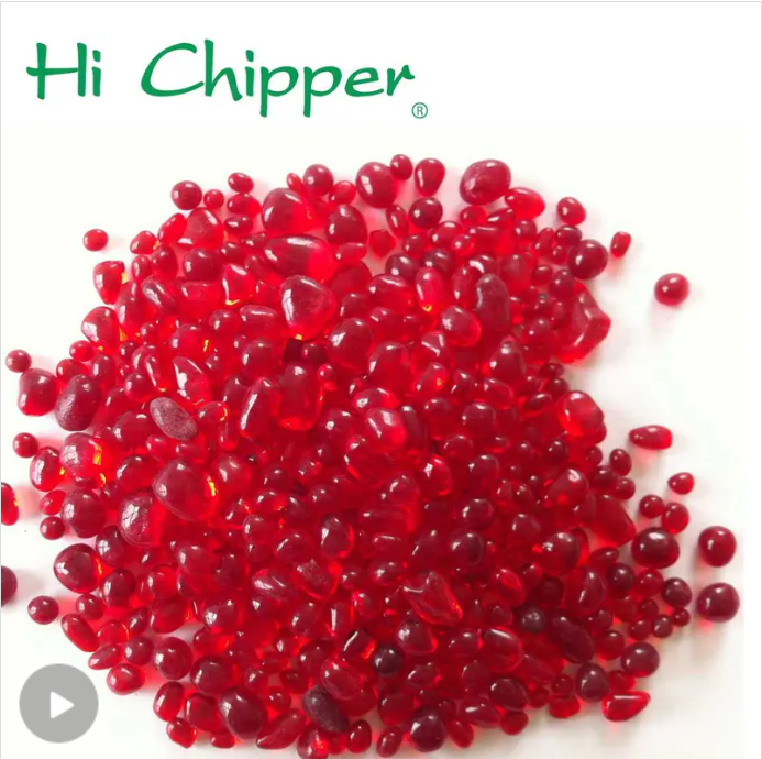 الخرز الزجاجي لحوض السباحة الأحمر